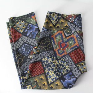 Onzie leggings capri cropped Geometric Abstract print XS yoga sport zumba